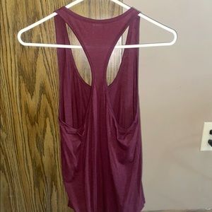 Size small PINK brand loose tank top (maroon).